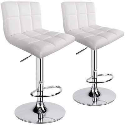 White Back Bar Stool C5932