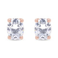 18k Rose Gold over Stud Earrings T7189