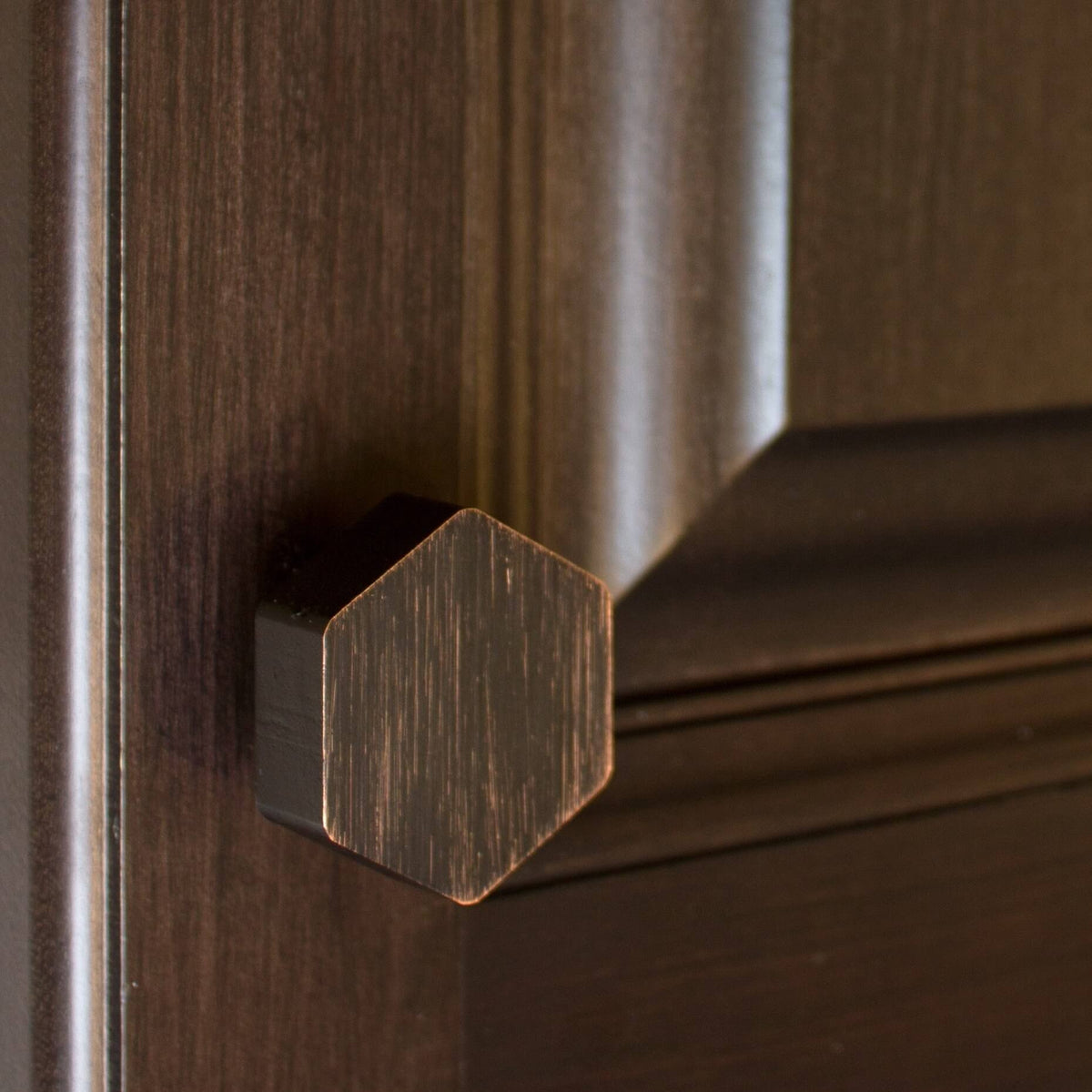 Oil Rubbed Bronze Solid Hexagon Cabinet Drawer Knobs (10-Pack) R7972