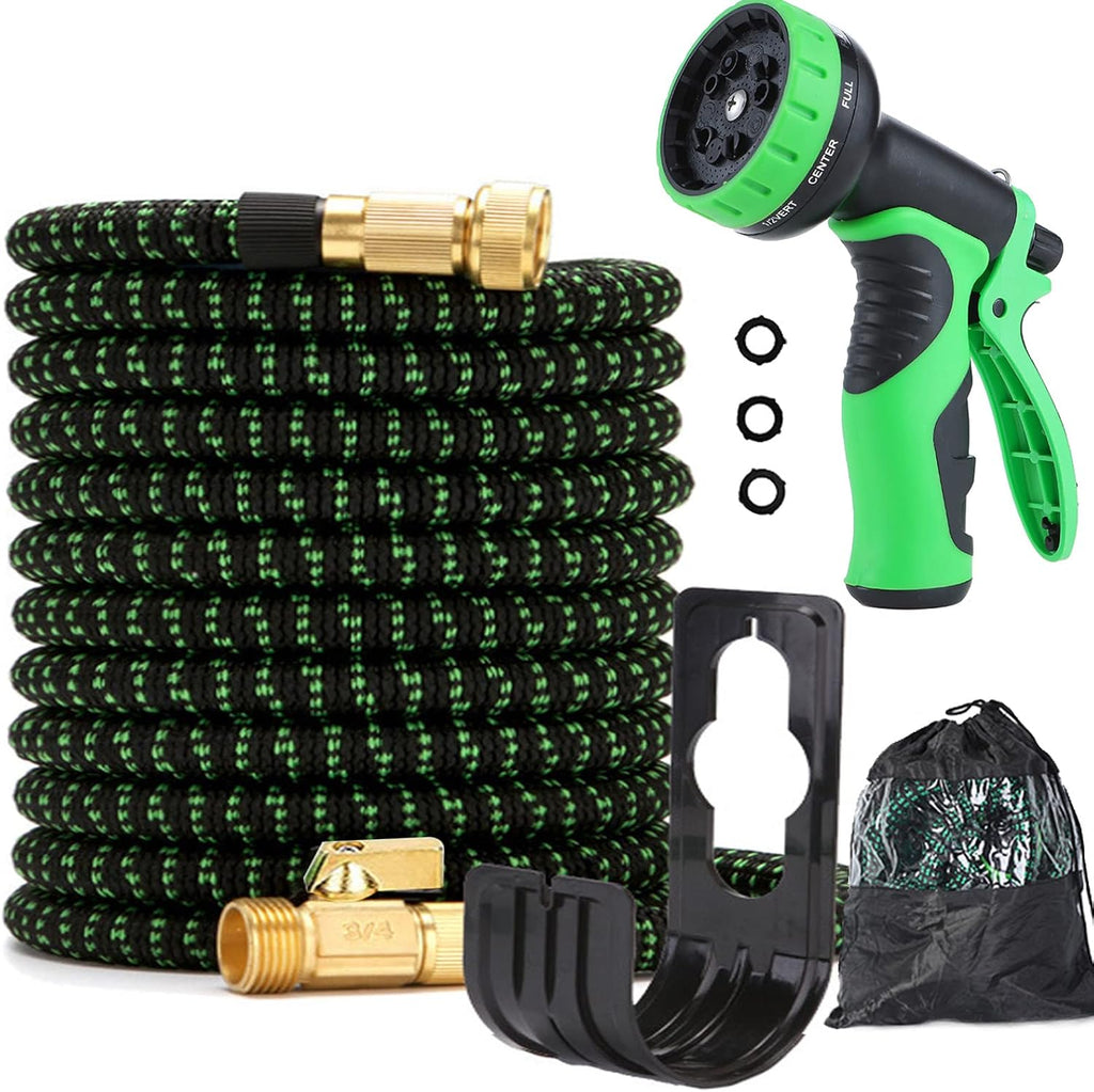 Expandable Garden Hose 75FT Pack of 2 with Spray Nozzle C435