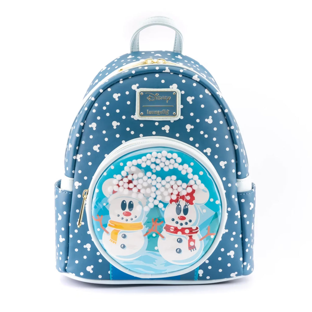Disney Snow Globe Mickey And Minnie Mini Backpack R688