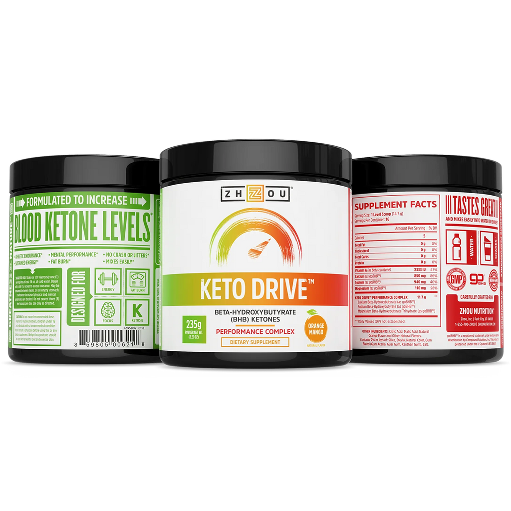 BHB Salts Orange Mango 16 Servings Ketone Complex M936