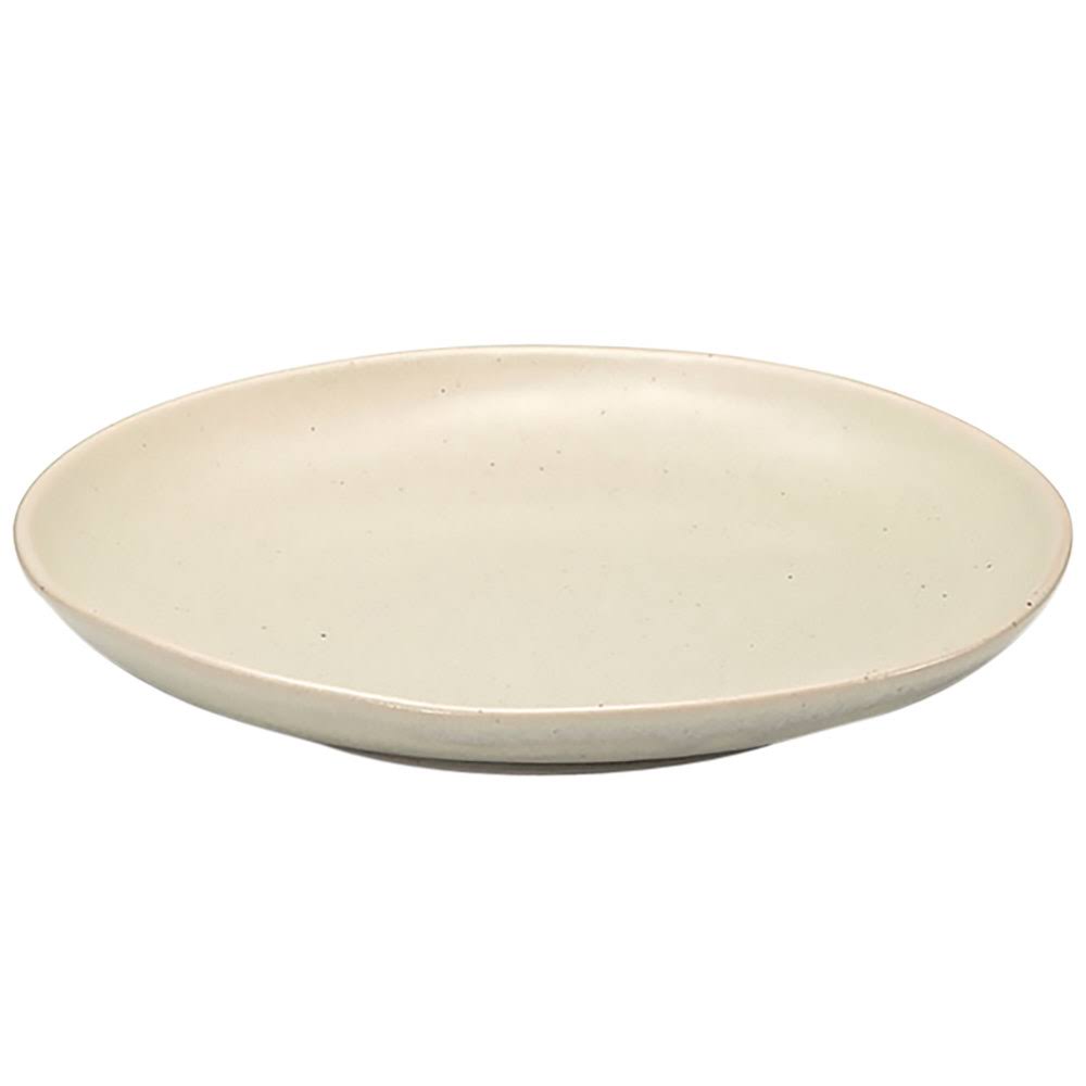 10x22 Mushroom Round Porcelain Plate - 6/Case D9247
