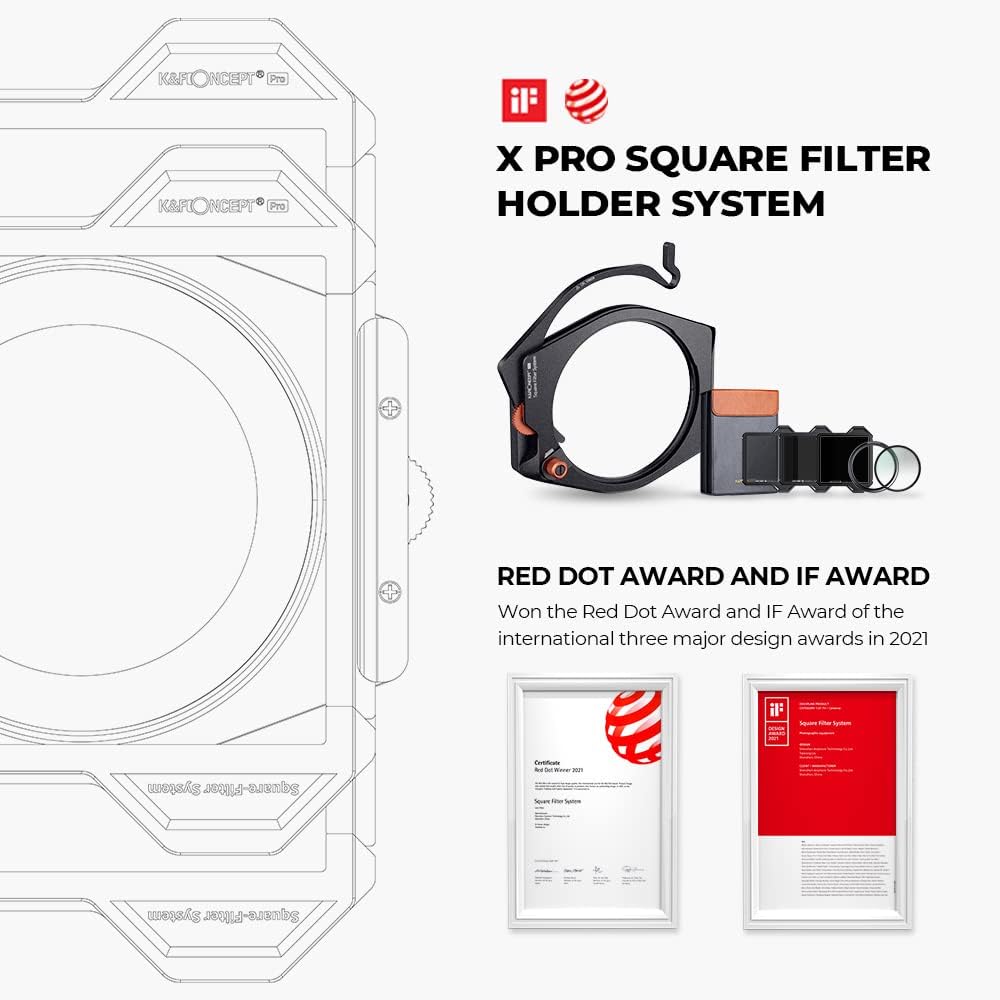 Square Filter Holder System Kit with Circular Polarizer and ND Filters X9629