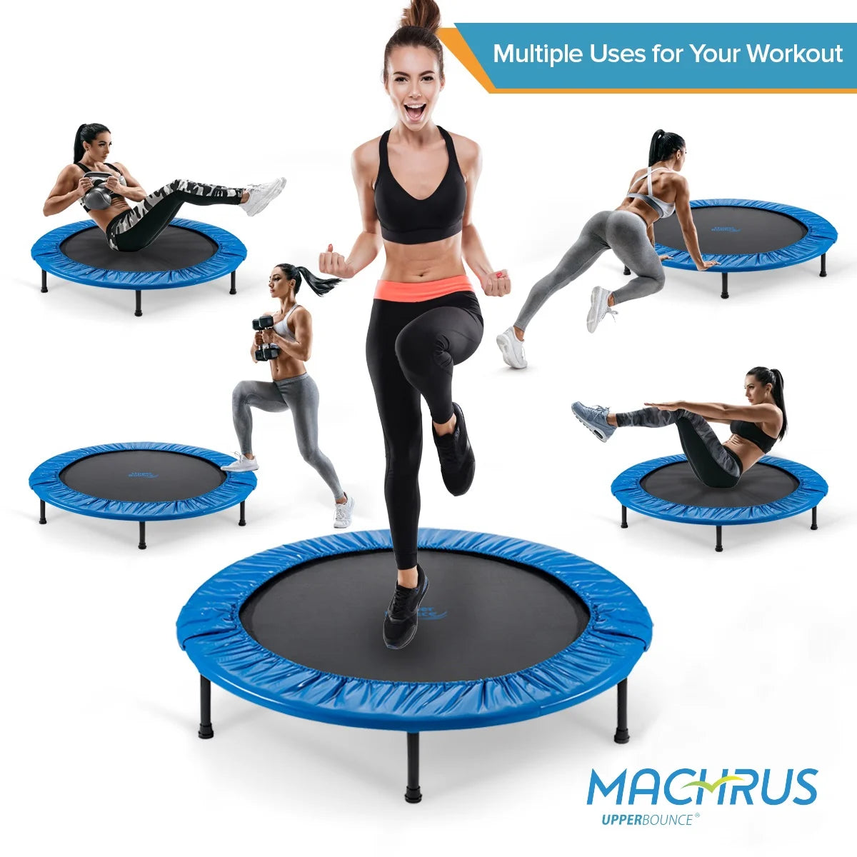 Mini Exercise Trampoline Rebounder Foldable 36" F4252