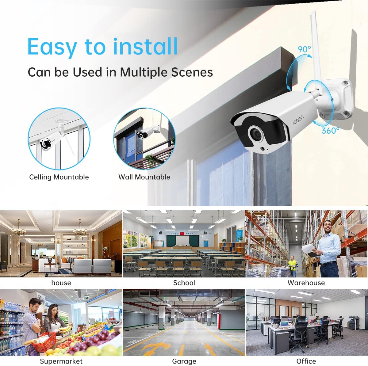 3MP Wireless Security Camera System with Audio Y949