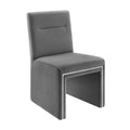 Grey Performance Velvet Dining Chair L7811