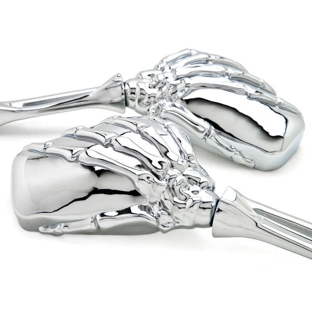 Chrome Motorcycle Skeleton Bone Mirrors G36451