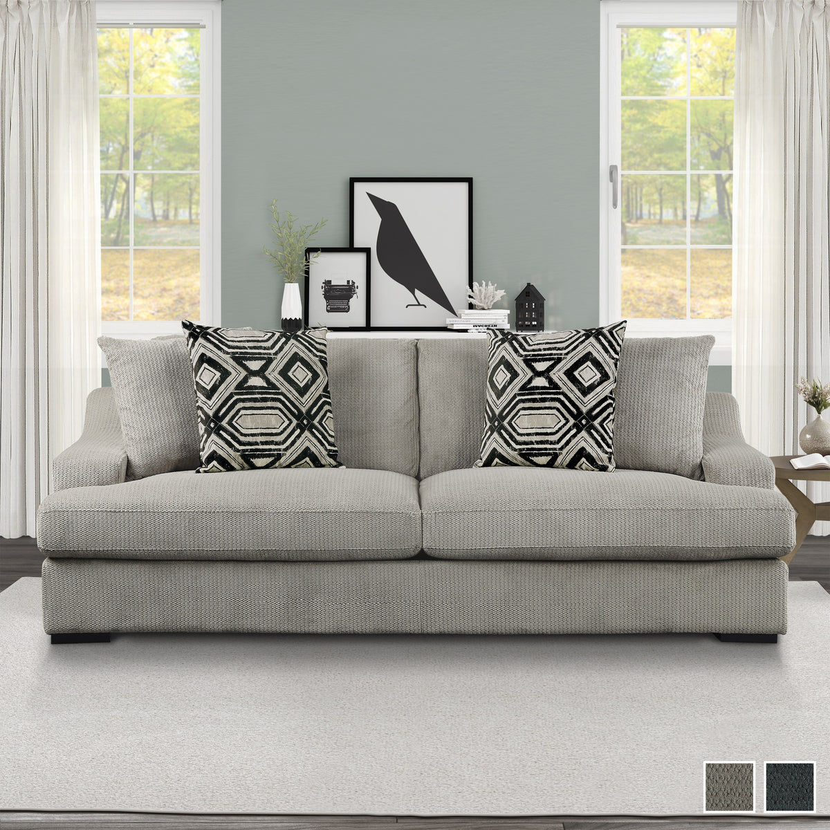Light Grey Living Room Sofa V241111