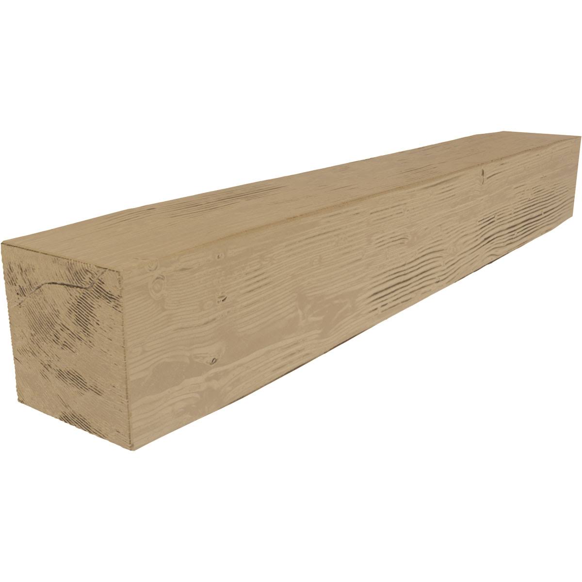 Sandblasted Faux Wood Fireplace Mantel, Natural Pine L57917