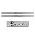 Door Sill Plates with Bronco Logo Billet Aluminum Pair Z900