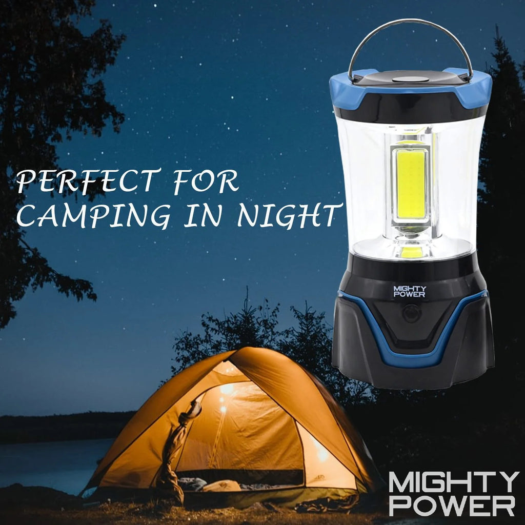Blue COB LED Camping Lantern, 1500 Lumens C33253