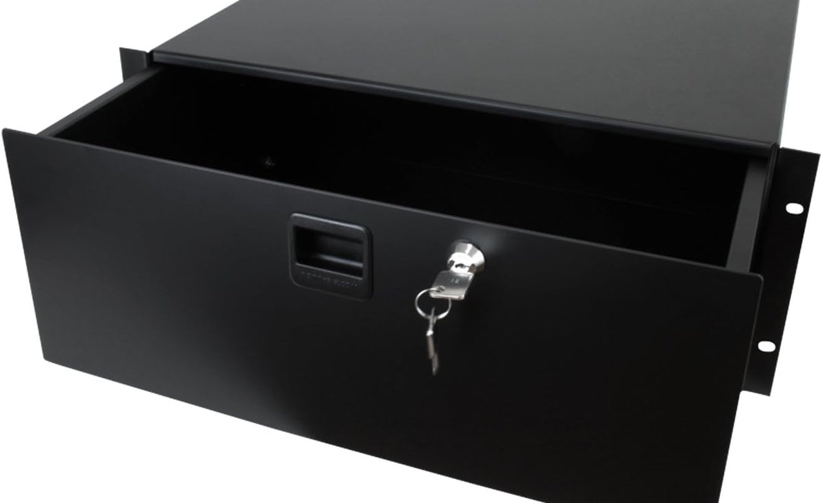 4U Steel Rack Drawer with Slam Latch & Keyed Lock R10880