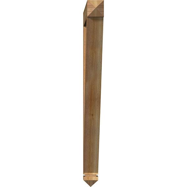 Traditional Arts & Crafts Rough Sawn Bracket, Western Red Cedar K744