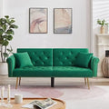 Modern Velvet 2 in 1 Futon Sofa Bed with 2 Pillows U933