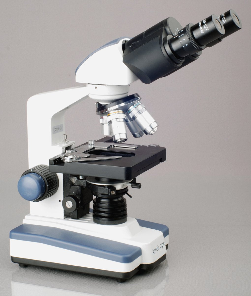 40X-2500X LED Digital Binocular Compound Microscope with 3D Stage and USB Camera F836933