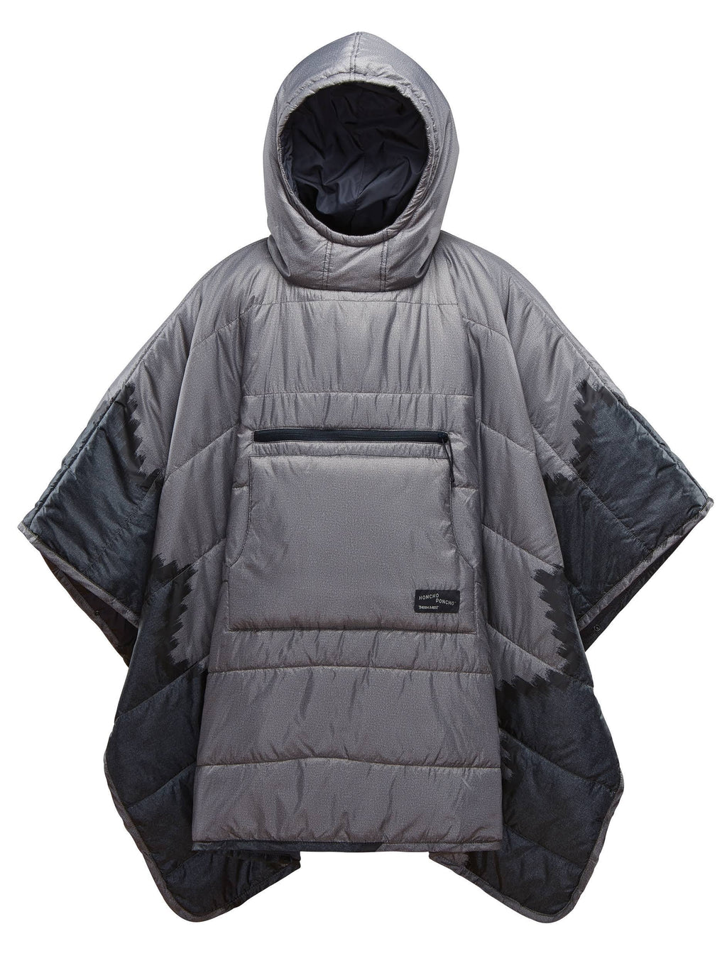 Slate Print Poncho E391