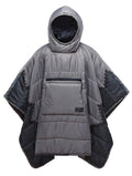 Slate Print Poncho E391