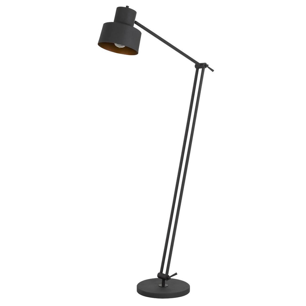 Matte Black Metal Adjustable Height Floor Lamp X29541