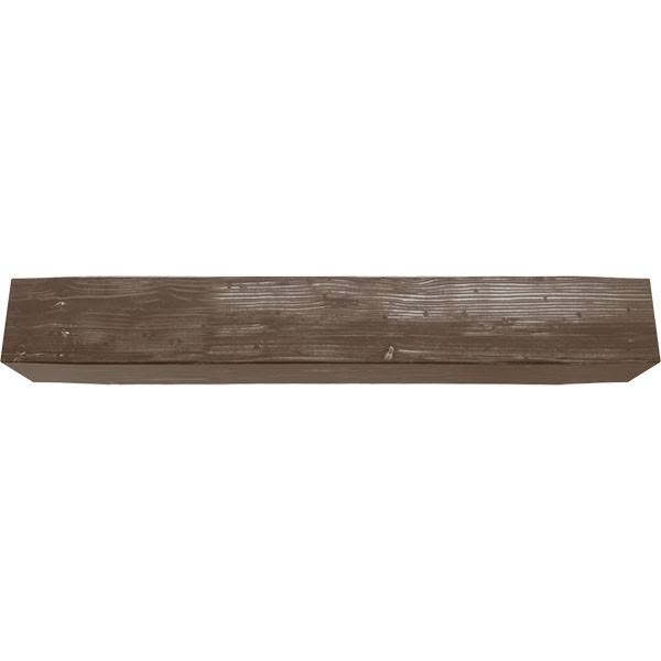 Vintage Mahogany Sandblasted Faux Wood Fireplace Mantel U284216