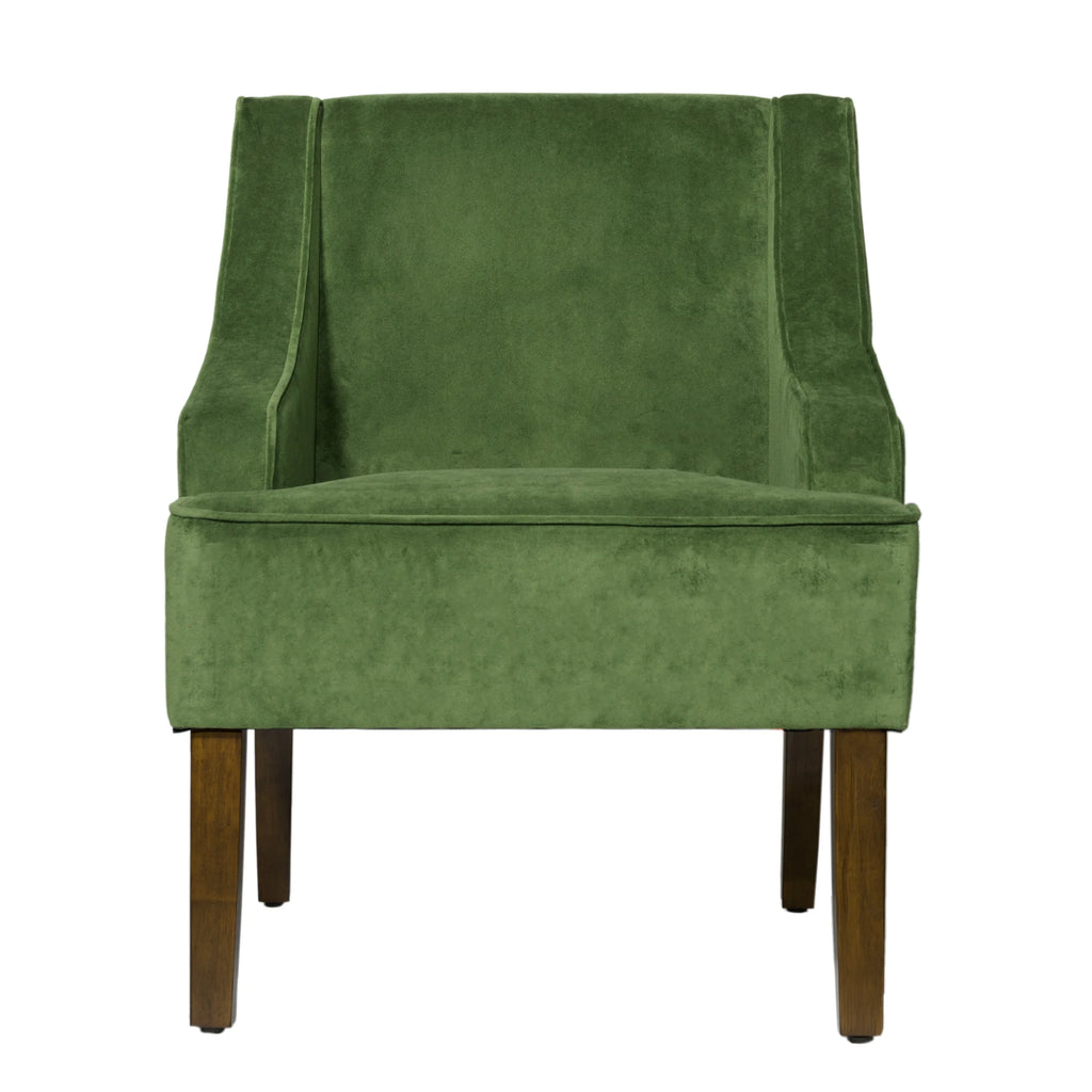 Velvet Swoop Arm Accent Chair Z17090