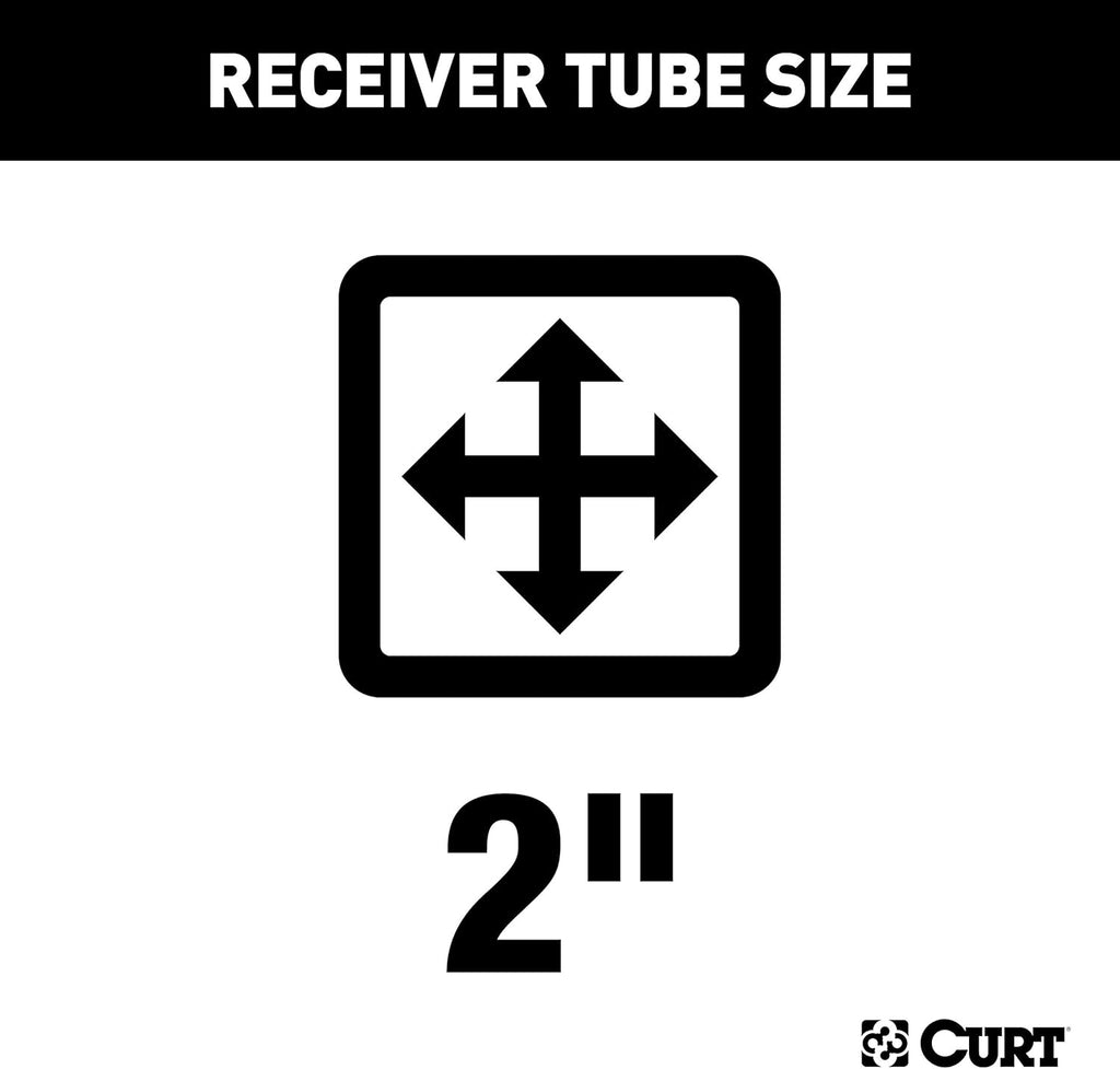Class 3 Trailer Hitch, 2-Inch Receiver, Square Tube Frame Q83190