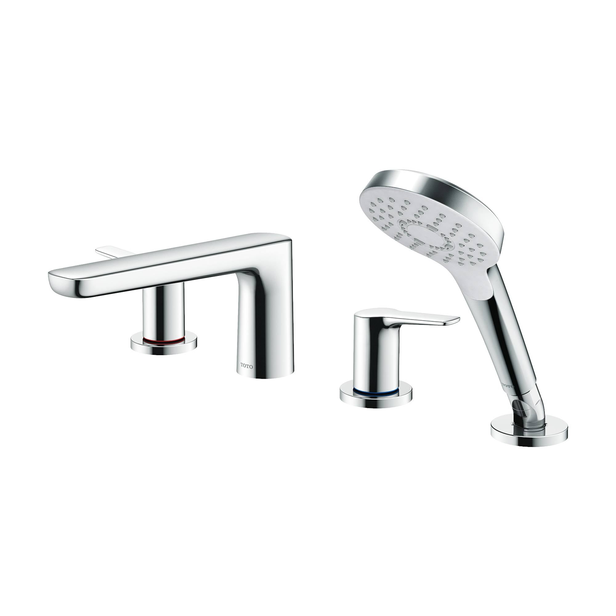 Polished Nickel Roman Tub Filler Trim with Handshower M469