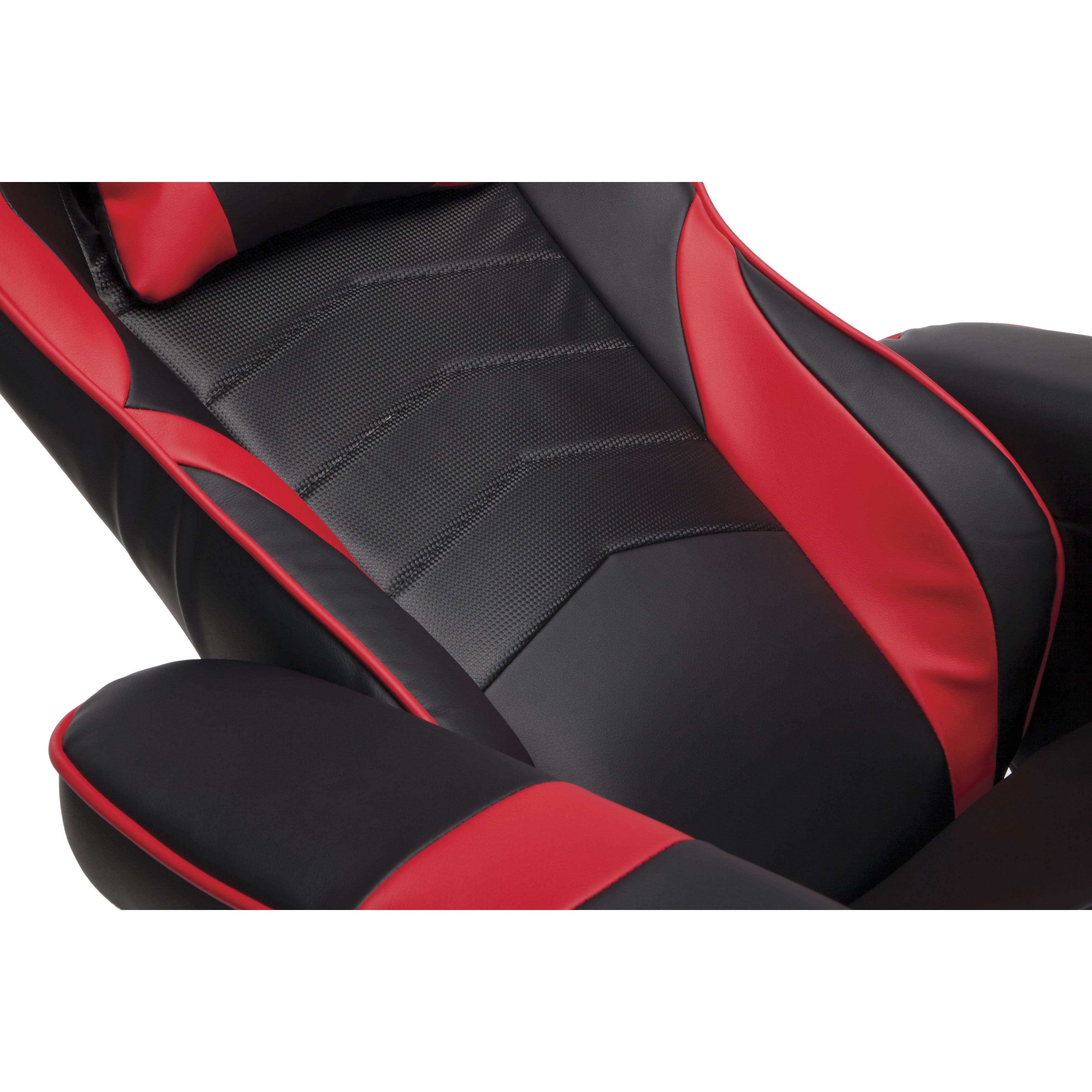 Racing Style Gaming Recliner Red M364