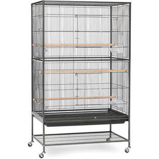 Black Hammertone Flight Cage with Stand F9826