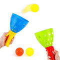 Catch Ball Game with 4 Catch Launcher Baskets and 8 Balls P63071
