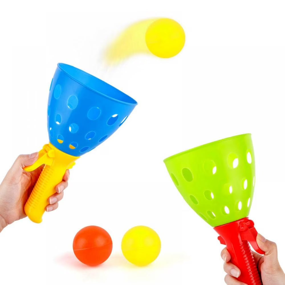 Catch Ball Game with 4 Catch Launcher Baskets and 8 Balls P63071
