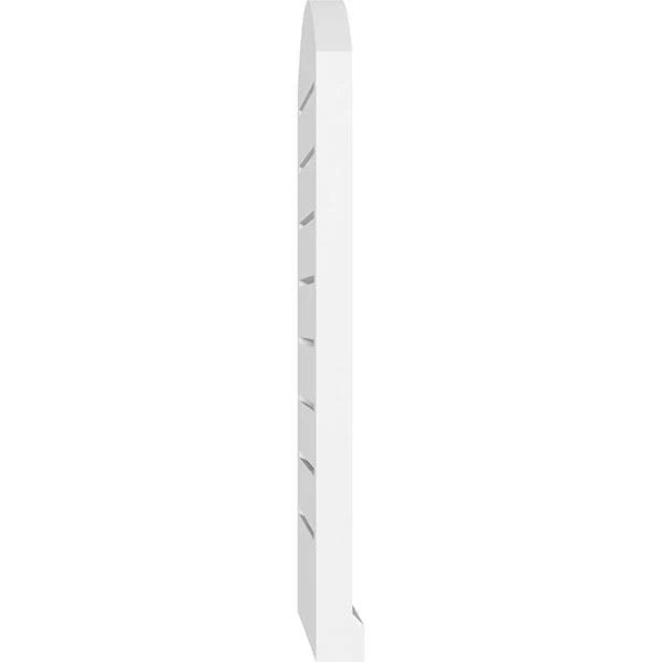 Arch Top Surface Mount PVC Gable Vent with Brickmould G2278