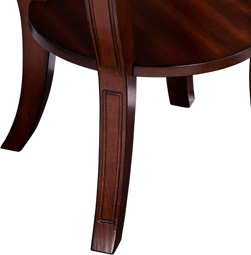 Cherry Wood Round End Table O969359