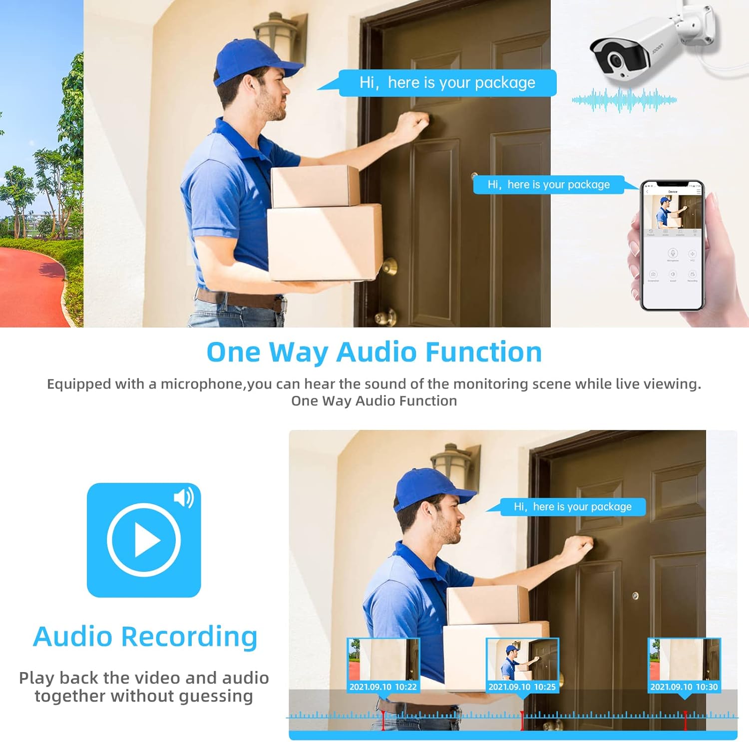 3MP Wireless Security Camera System with Audio Y949