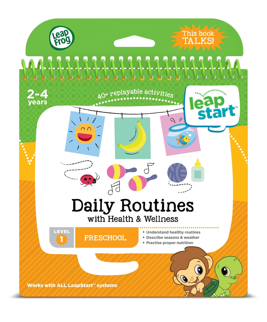 Preschool Daily Routines Activity Learning Book F8387