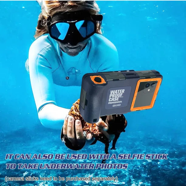Waterproof Protective Case for Phones Up to 6.9 Inch with Lanyard W35353