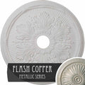 23 3/4x22OD x 3 5/8x22ID x 1 7/8x22P Hand-Painted Flash Copper Ceiling Medallion U2941