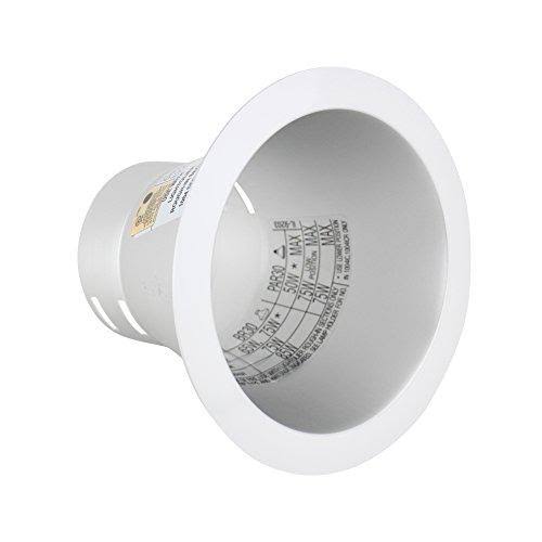 White 5 Clear Diffused Open Reflector Trim Recessed Downlight S808