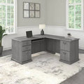 Reversible L-Shape Desk Modern Gray H290