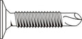 #10-24 x 1 1/2 Coarse Thread Self Drilling Screw Phillips Wafer Head Black Zinc Plated Pk 1000 T275583