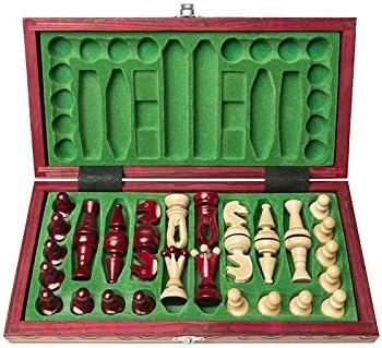 Vintage Carved Wooden Chess Set K967