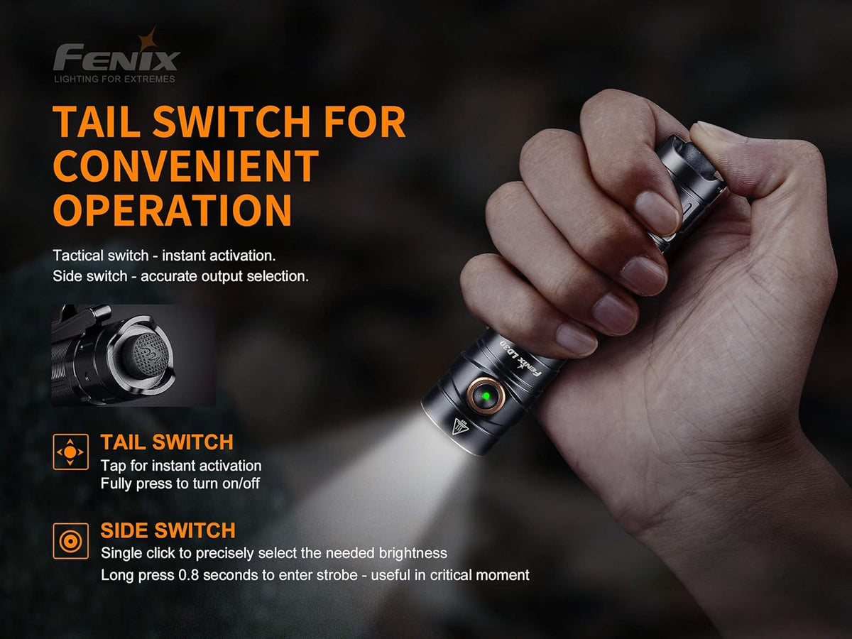 1600 Lumen LED Tactical Flashlight with 2 X 3500mAh Rechargeable Battery M670533