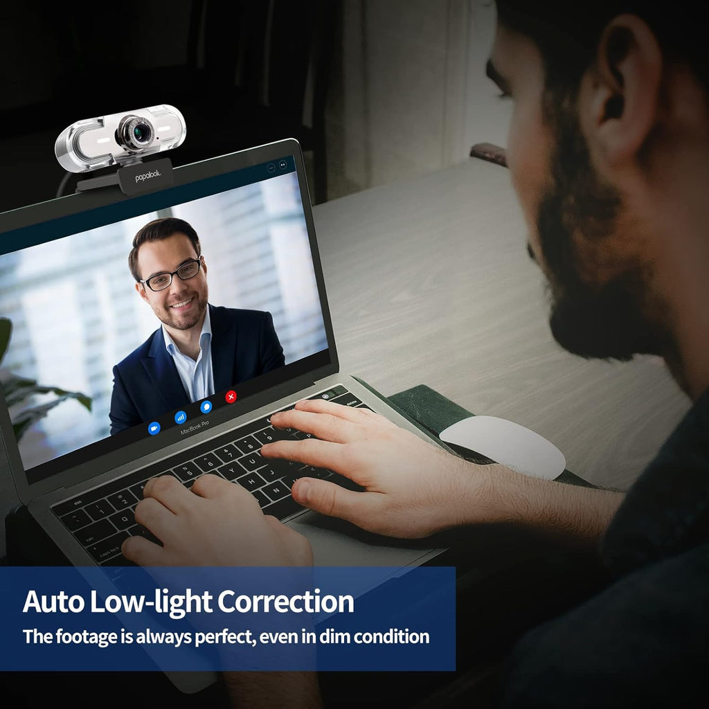 1080P Webcam with Microphone, Full HD Streaming Web Camera, 90° View Computer Camera, Manual Focus USB Camera C82121