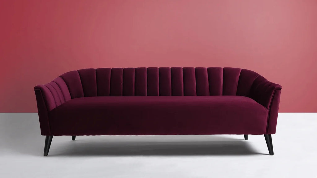 Burgundy Accent Sofa M651