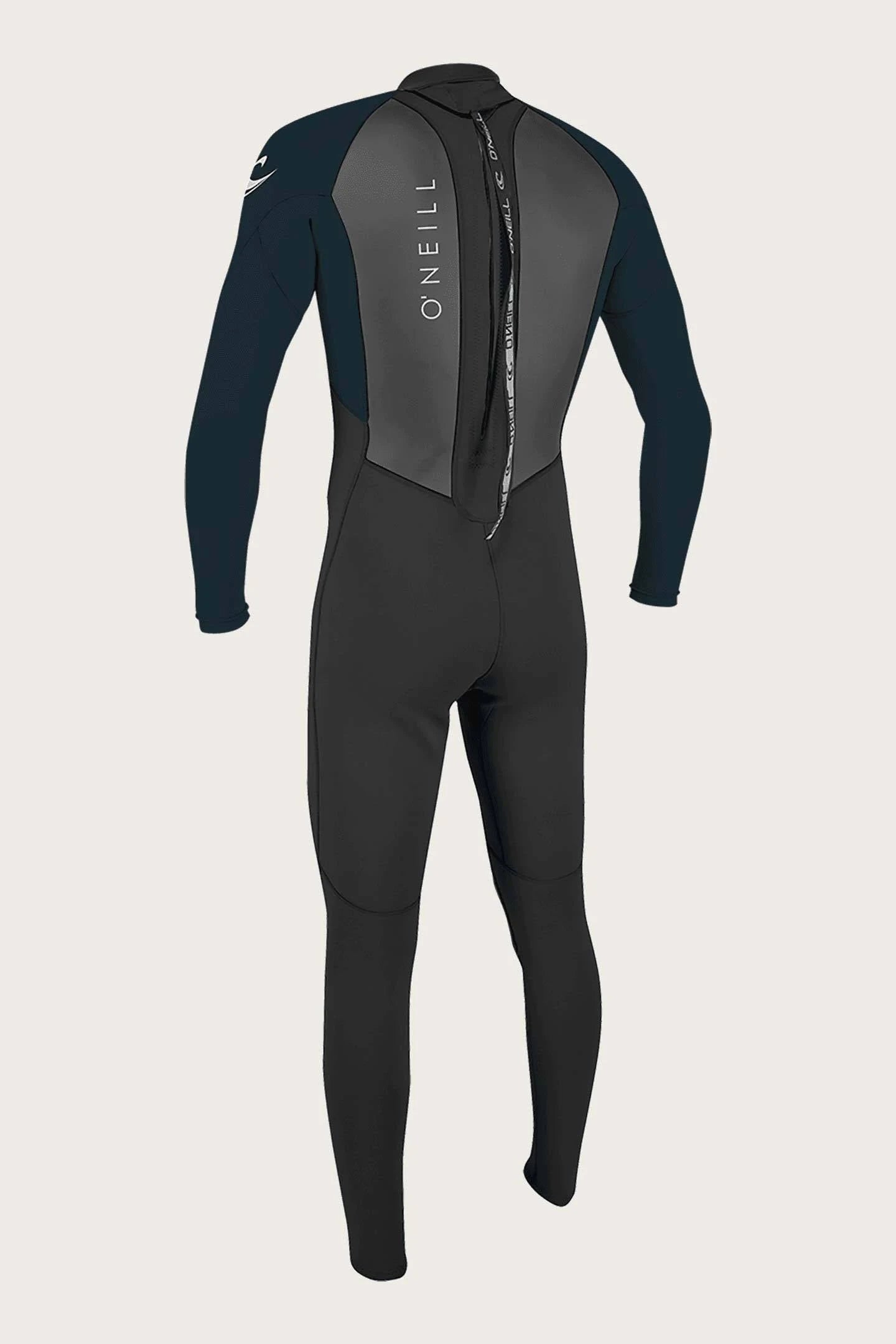 Black 3/2mm Back Zip Full Wetsuit V574