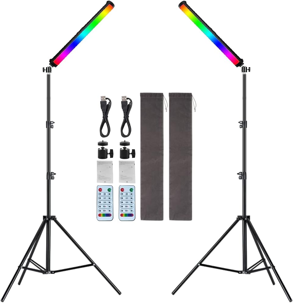 RGB LED Video Light Wand with Tripod Stand F840123