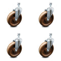 Set of 4 Swivel Caster with 6x22 Wheels L11128