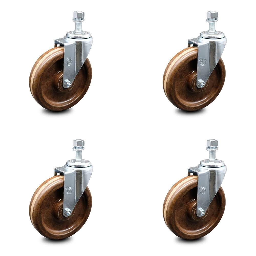 Set of 4 Swivel Caster with 6x22 Wheels L11128