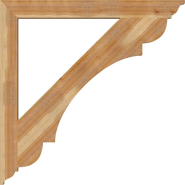 4x22W x 42x22D x 42x22H Traditional Rough Sawn Western Red Cedar Bracket Y492